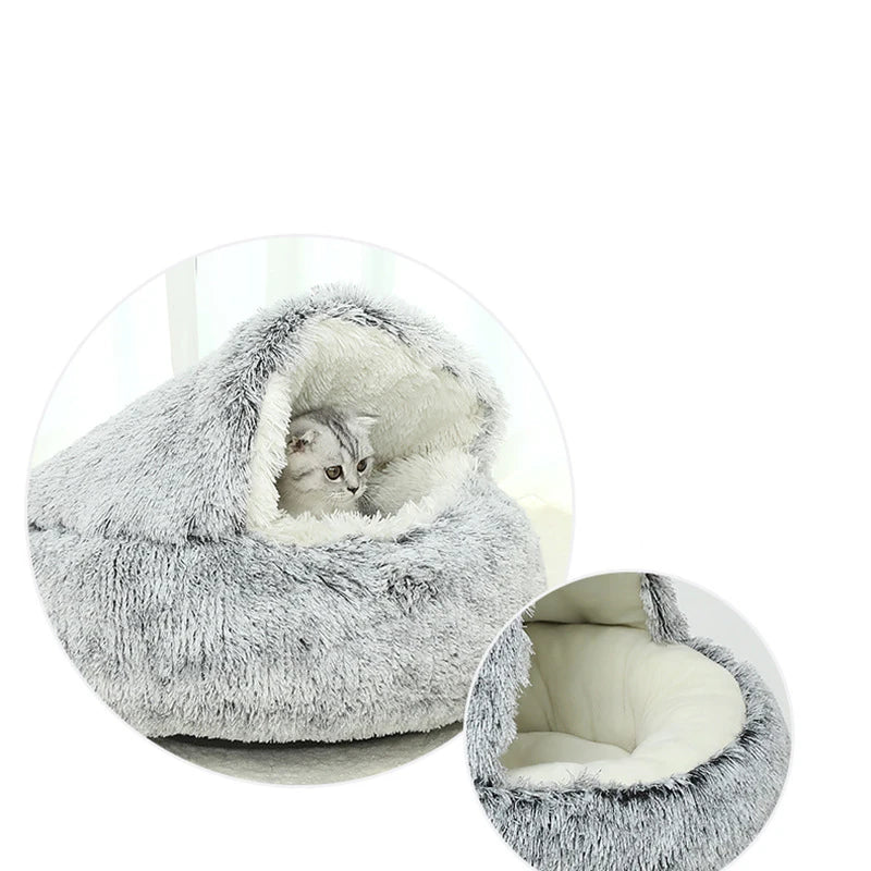 Comfy4Pets™ 2-in-1 Plush Pet Bed & Sleep Bag