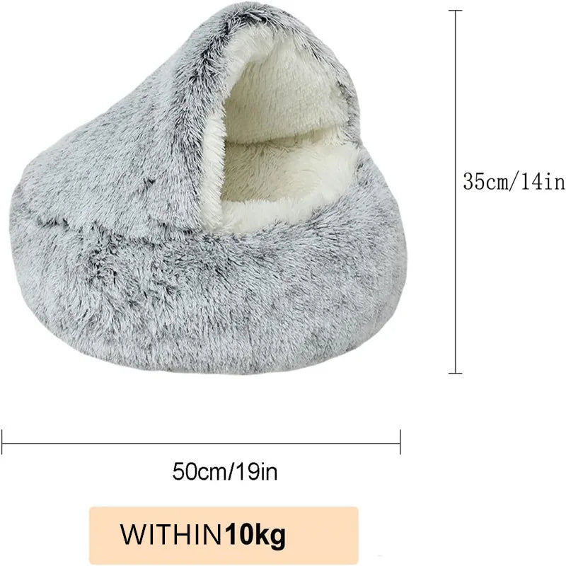 Comfy4Pets™ 2-in-1 Plush Pet Bed & Sleep Bag