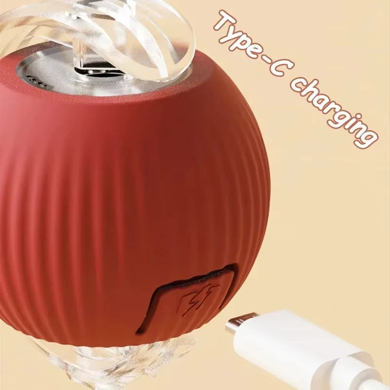 Comfy4Pets™ 360° Interactive Rolling Pet Ball with Faux Tail