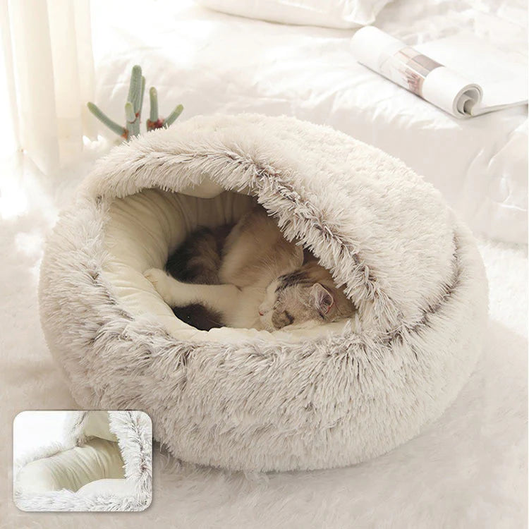 Comfy4Pets™ 2-in-1 Plush Pet Bed & Sleep Bag
