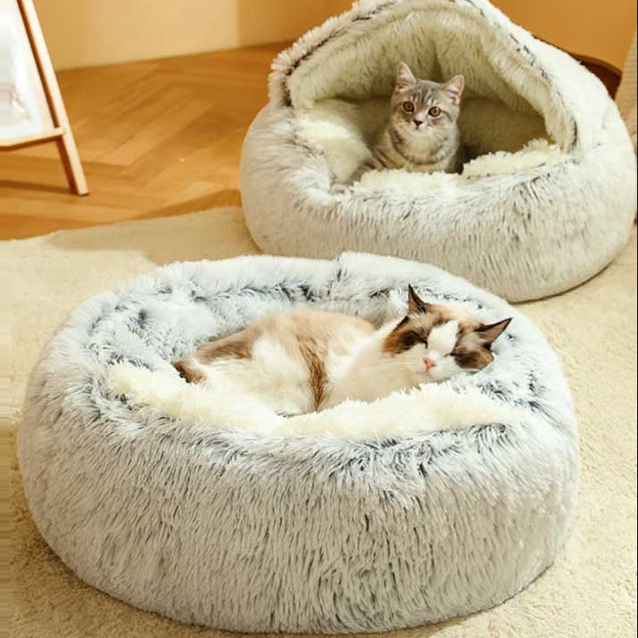 Comfy4Pets™ 2-in-1 Plush Pet Bed & Sleep Bag