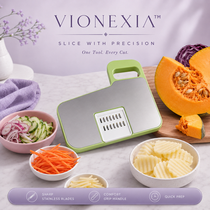 VIONEXIA™ SliceMate Pro – 7-Piece Vegetable Slicer & Grater Set