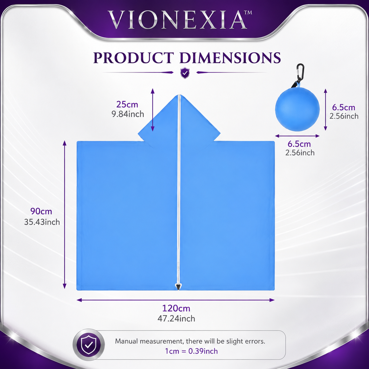 VIONEXIA™ RainPod Pro Compact Rain Poncho