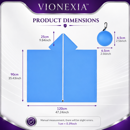 VIONEXIA™ RainPod Pro Compact Rain Poncho