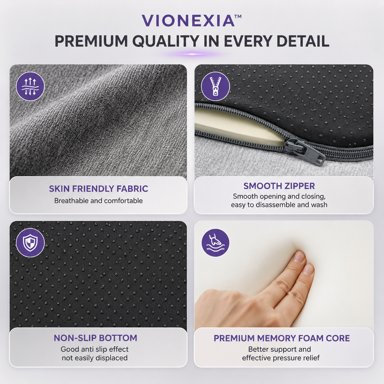 VIONEXIA™ ErgoRelief Seat Cushion
