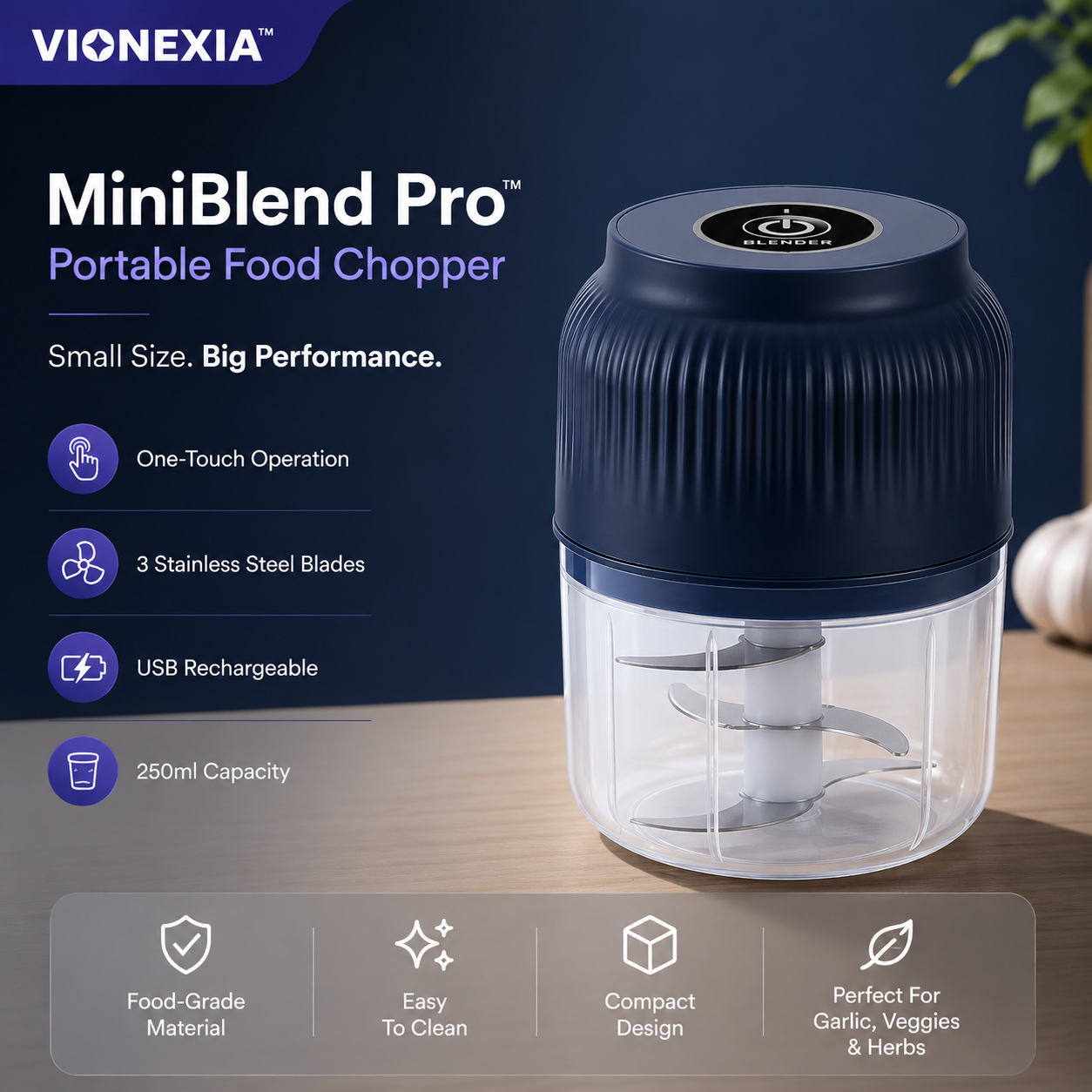 VIONEXIA™ MiniBlend Pro Chopper
