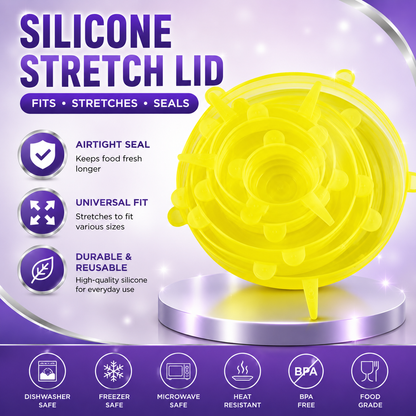 VIONEXIA™ FlexSeal Silicone Stretch Lids (6-Pack)