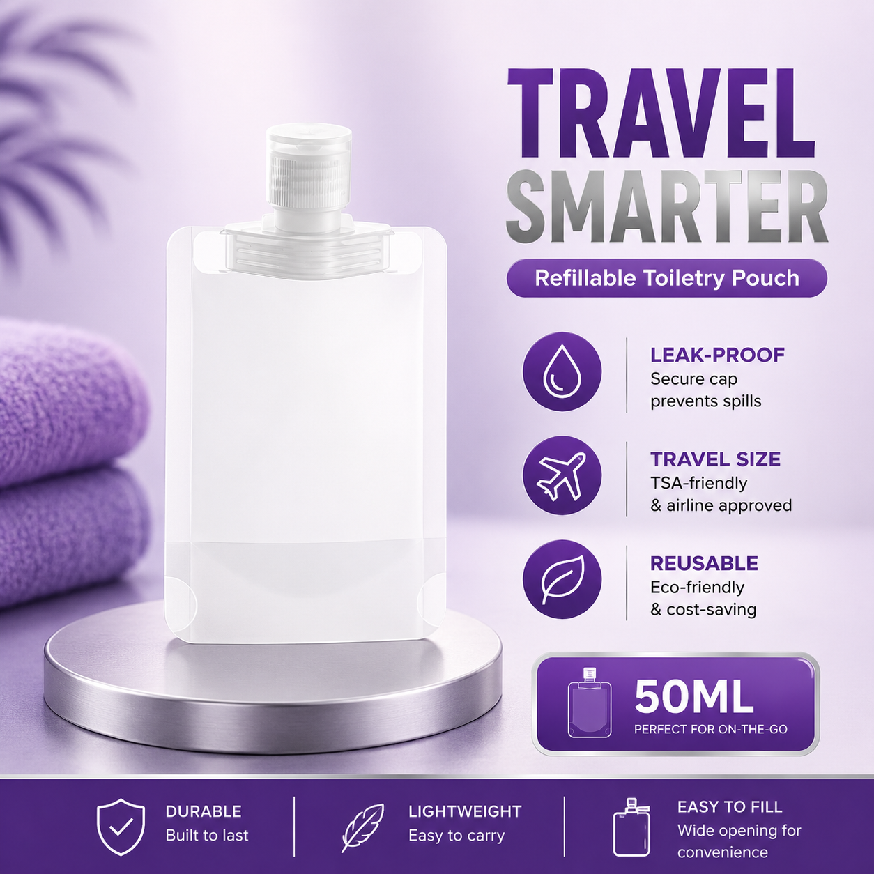 VIONEXIA™ FlexFill Travel Bottle