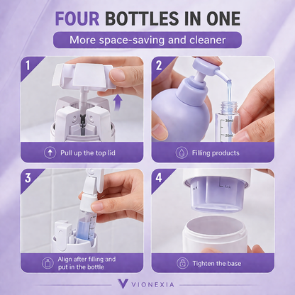 VIONEXIA™ TravelFlow 4-in-1 Dispenser