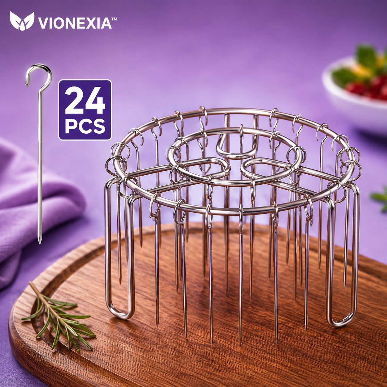 VIONEXIA™ GrillRing Skewer Rack