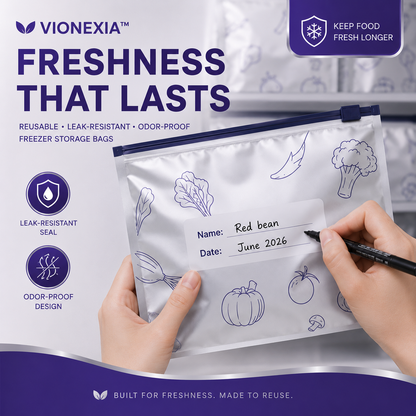 VIONEXIA™ FreshSeal Reusable Freezer Bags