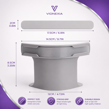 VIONEXIA™ SheetLock Bed Sheet Holder (4-Pack)