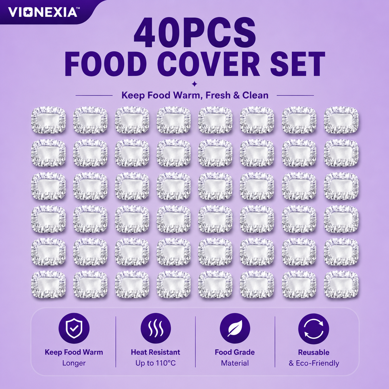 VIONEXIA™ HeatLock Food Covers