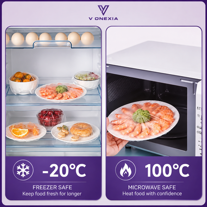 VIONEXIA™ FreshSeal Stretch Food Covers (100 PCS)