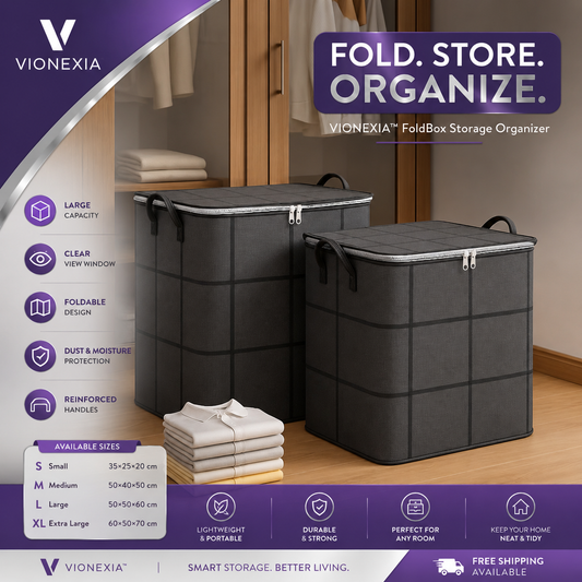 VIONEXIA™ FoldBox Storage Organizer