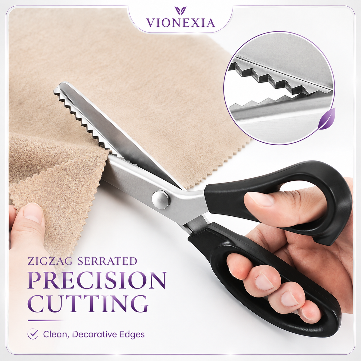 VIONEXIA™ EdgeCut Pro Pinking Scissors