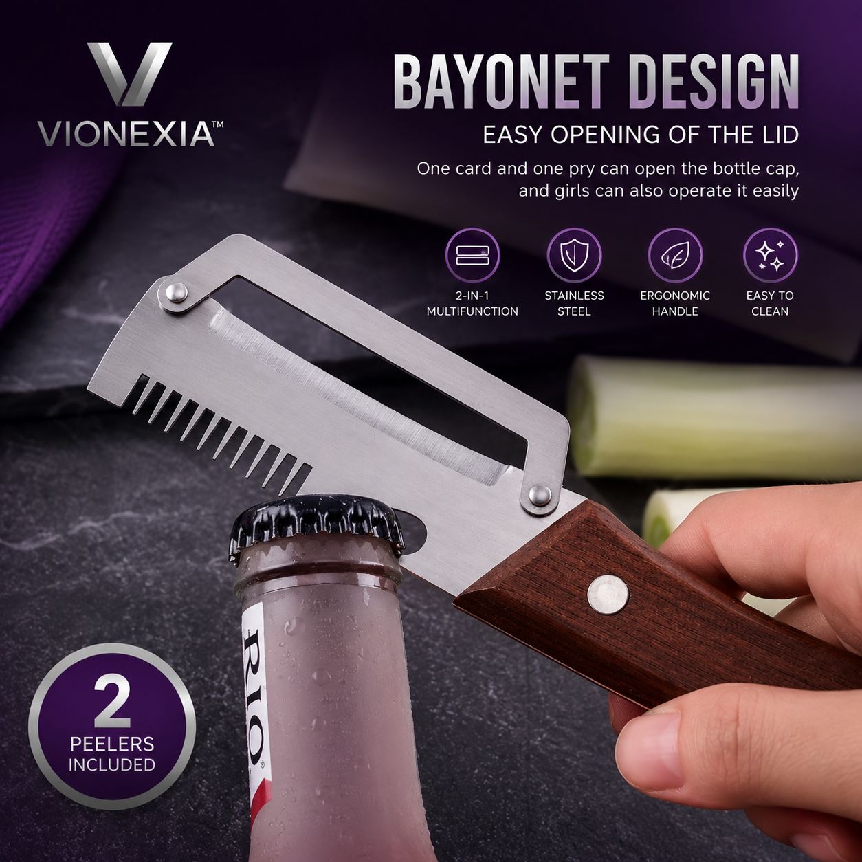VIONEXIA™ PrepEdge 5-in-1 Peeler Set