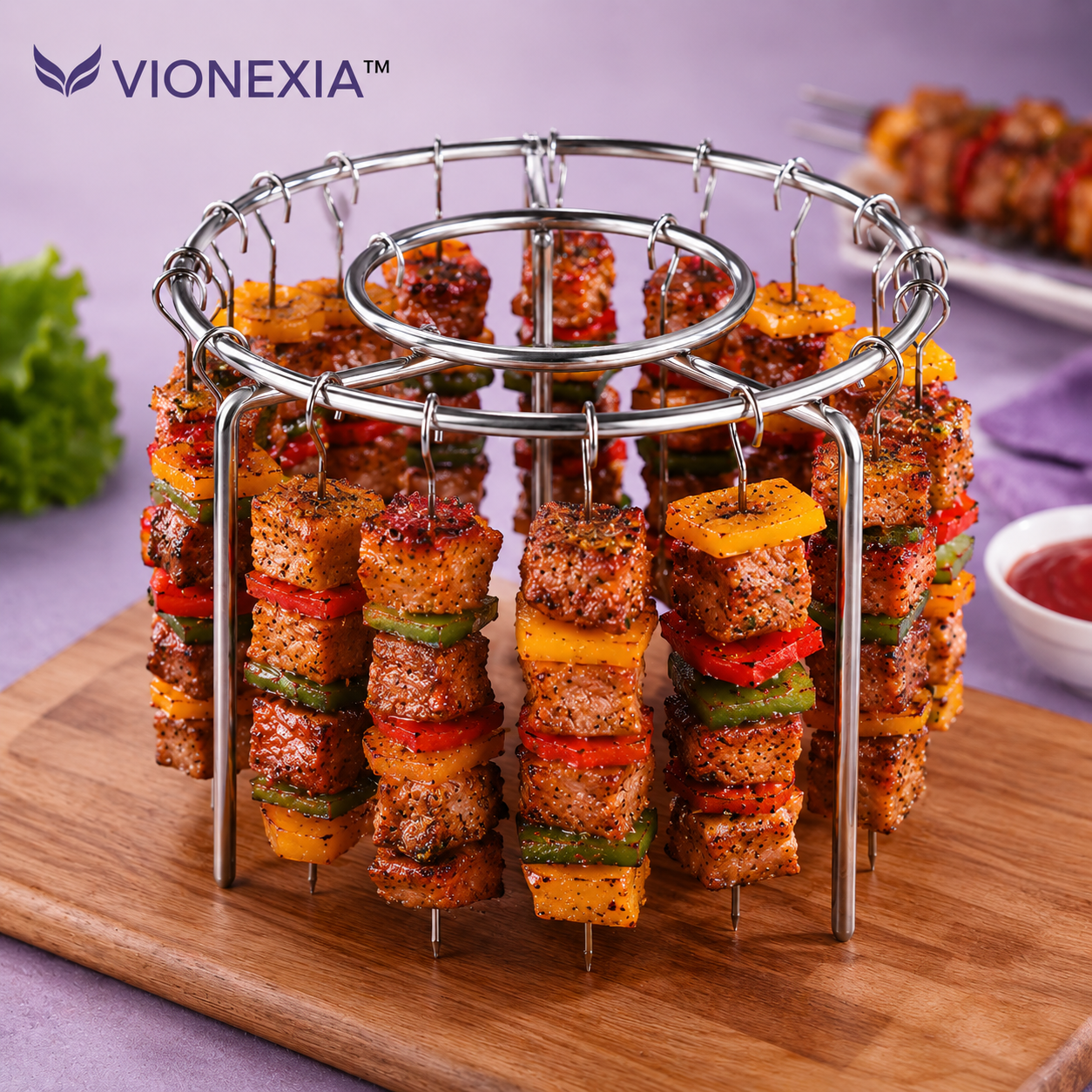 VIONEXIA™ GrillRing Skewer Rack