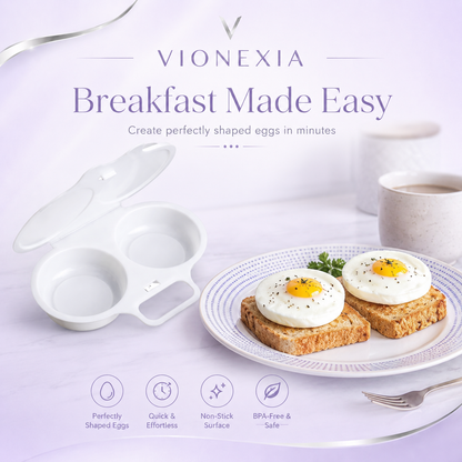 VIONEXIA™ EggMate Duo – Microwave Egg Cooker
