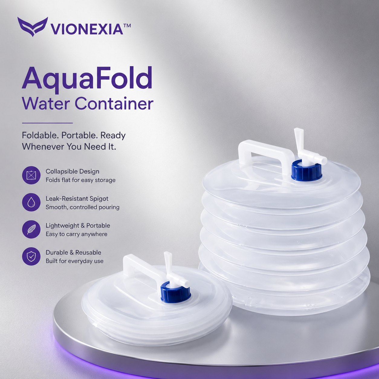 VIONEXIA™ AquaFold Water Container