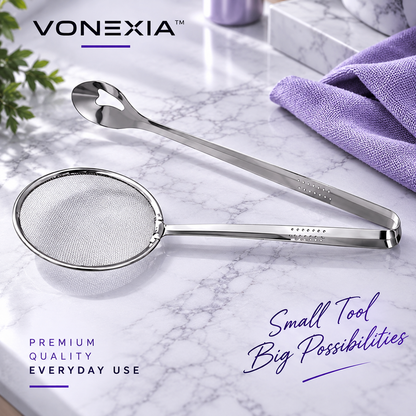VIONEXIA™ StrainGrip Pro – 2-in-1 Strainer Tongs