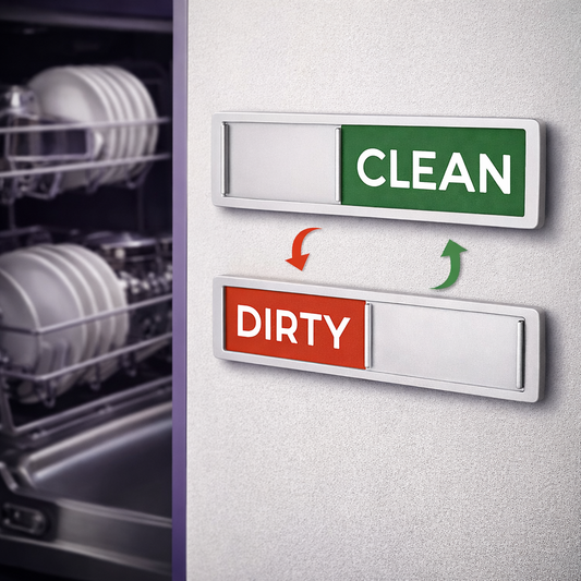 VIONEXIA™ CleanFlip — Dishwasher Status Magnet