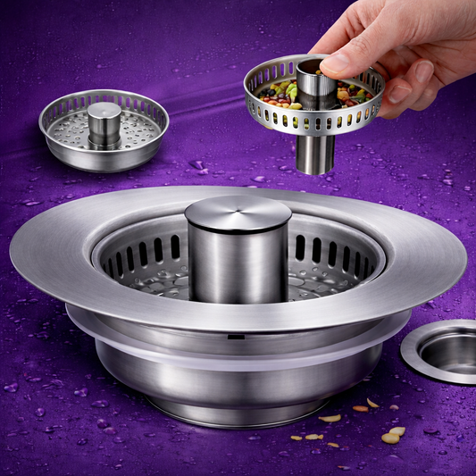 VIONEXIA™ SinkGuard — 3 in 1 Pop Up Sink Strainer