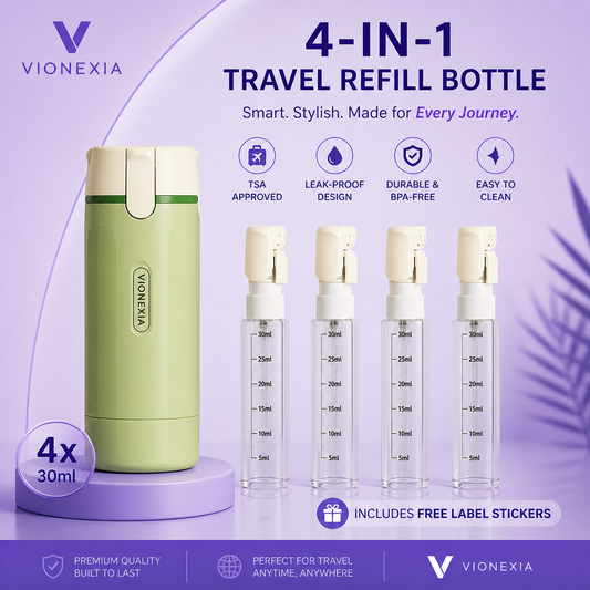 VIONEXIA™ TravelFlow 4-in-1 Dispenser