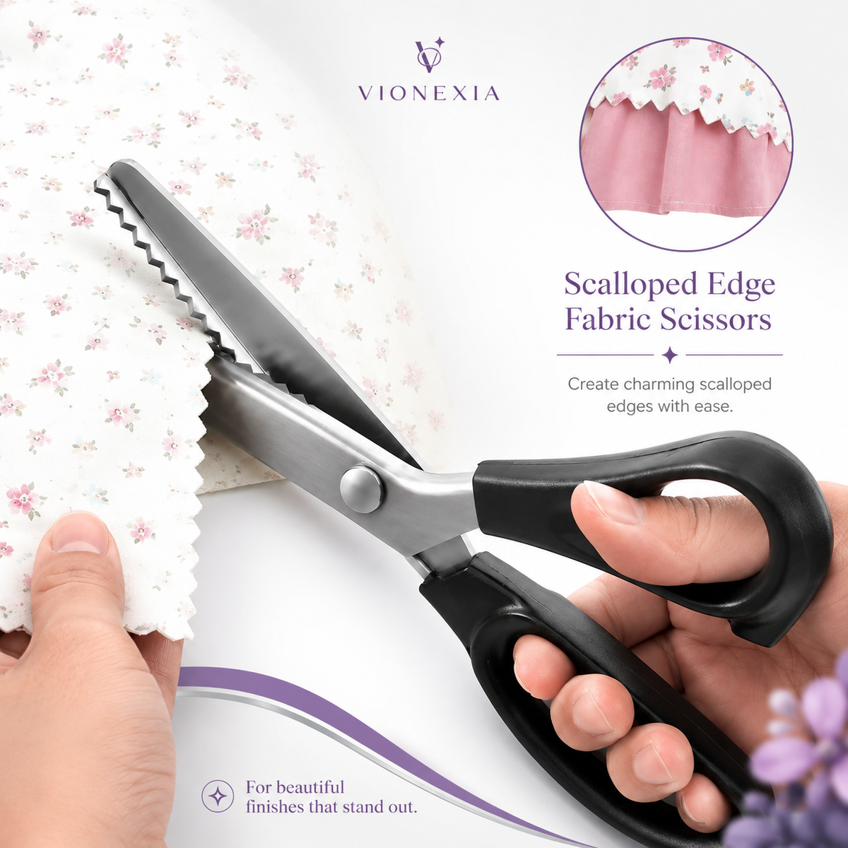 VIONEXIA™ EdgeCut Pro Pinking Scissors