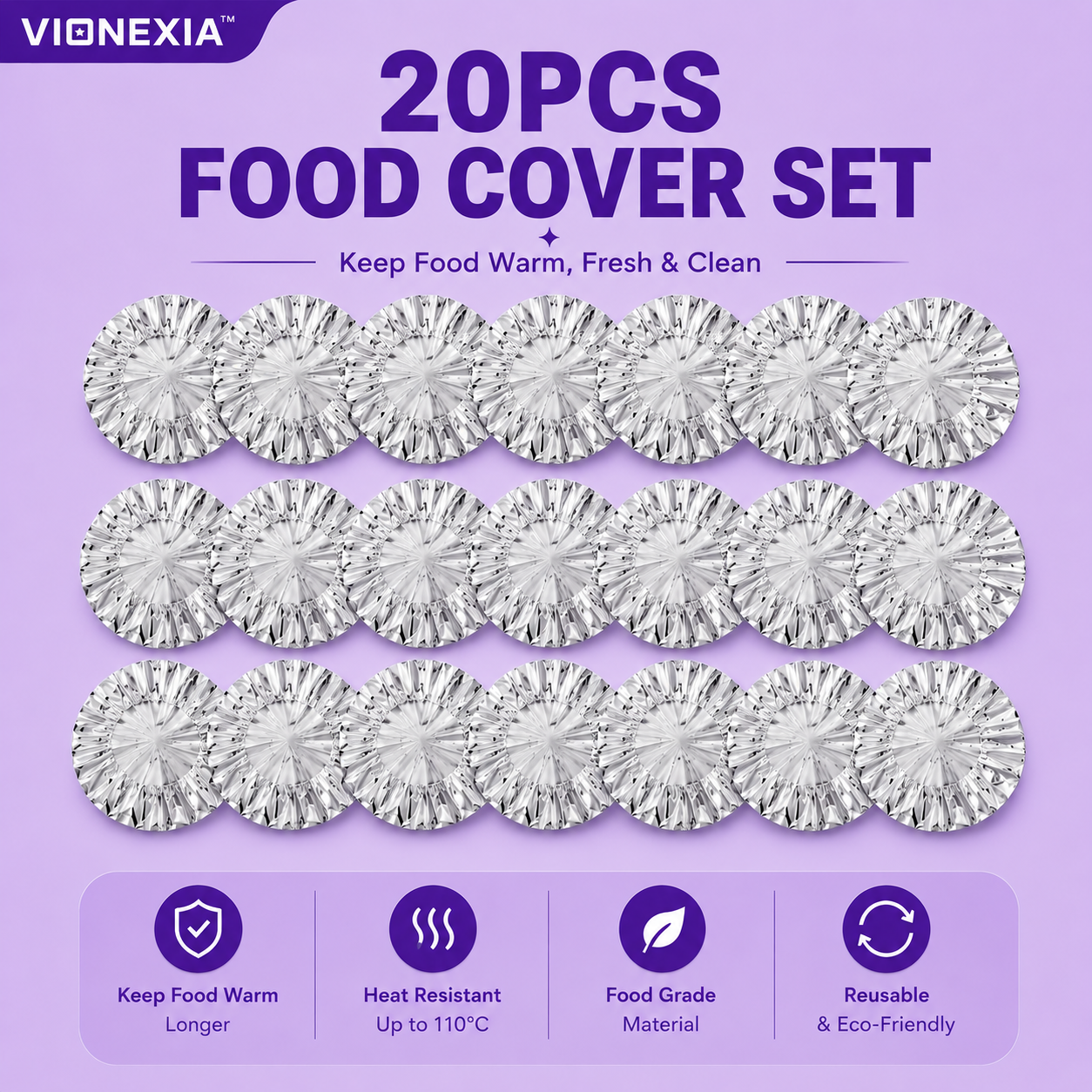 VIONEXIA™ HeatLock Food Covers