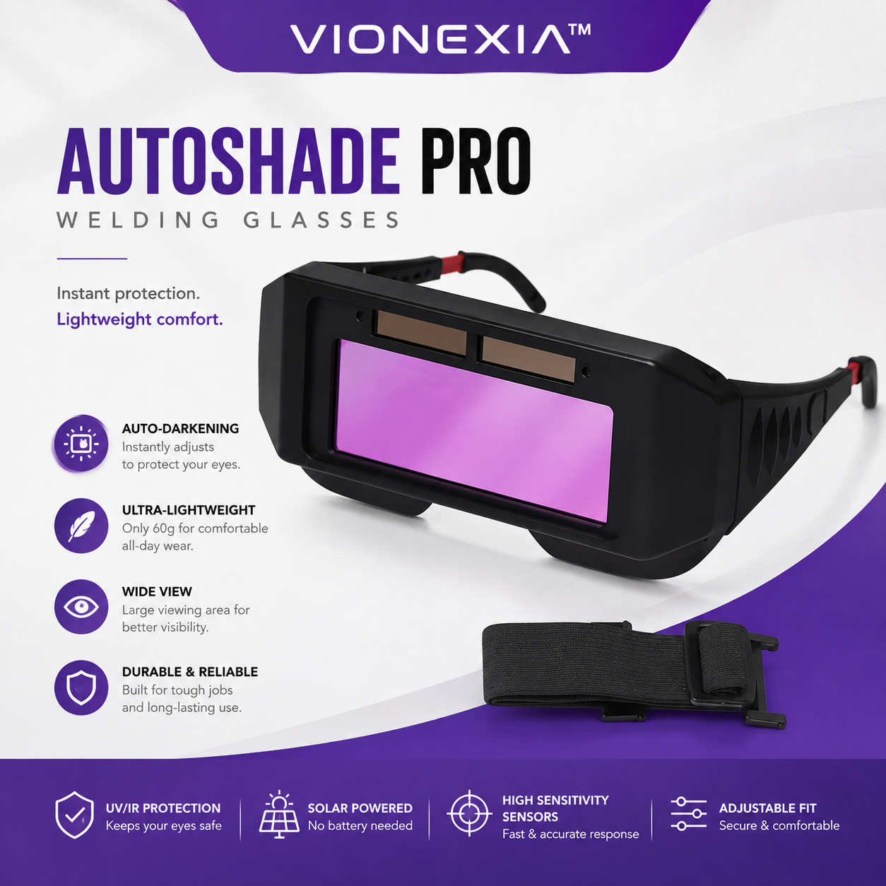 VIONEXIA™ AutoShade Pro Welding Glasses