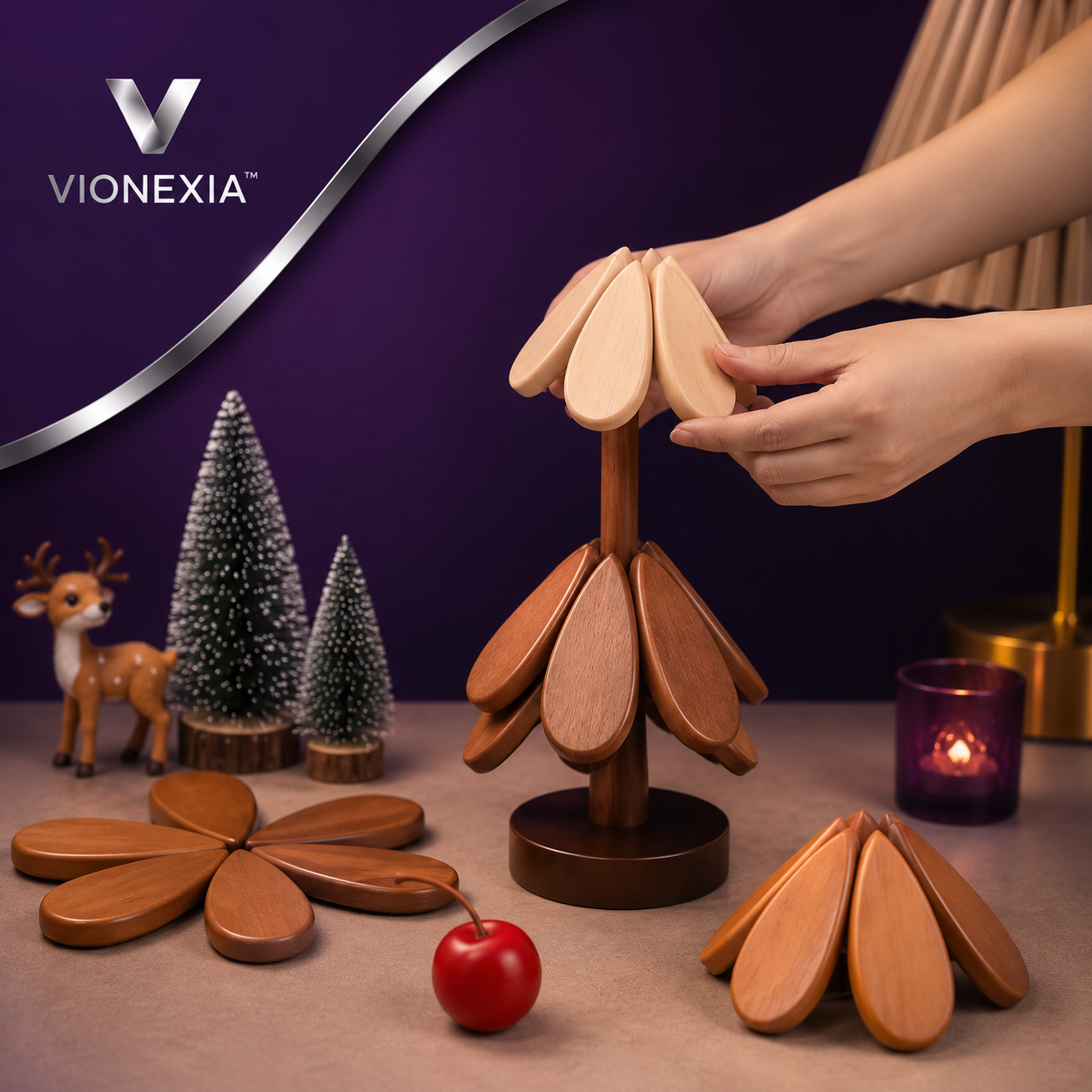 VIONEXIA™ TreeCoast Coaster Set