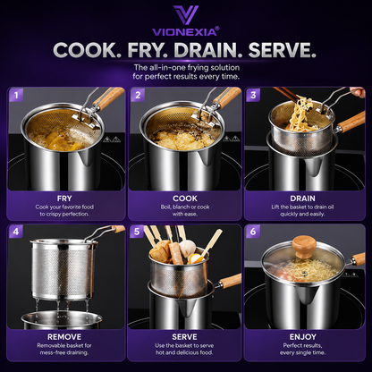 VIONEXIA™ FryMate Pro Deep Fry Pot Set