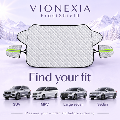 VIONEXIA™ FrostShield – All-Season Windshield & Mirror Cover