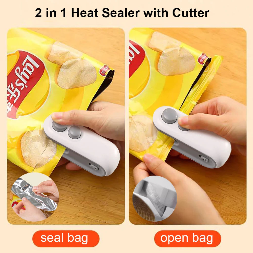 VIONEXIA™ SealMate™ – Mini Heat Bag Sealer & Cutter (2-in-1)