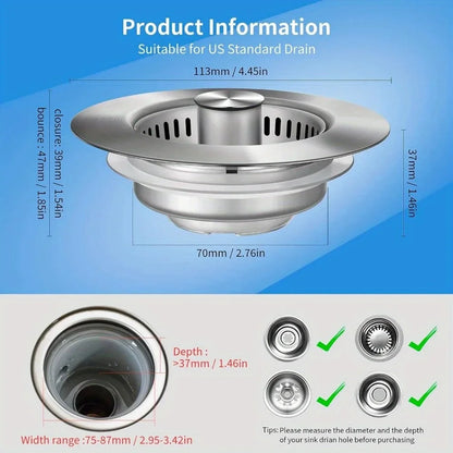 VIONEXIA™ SinkGuard – Pop-Up Strainer