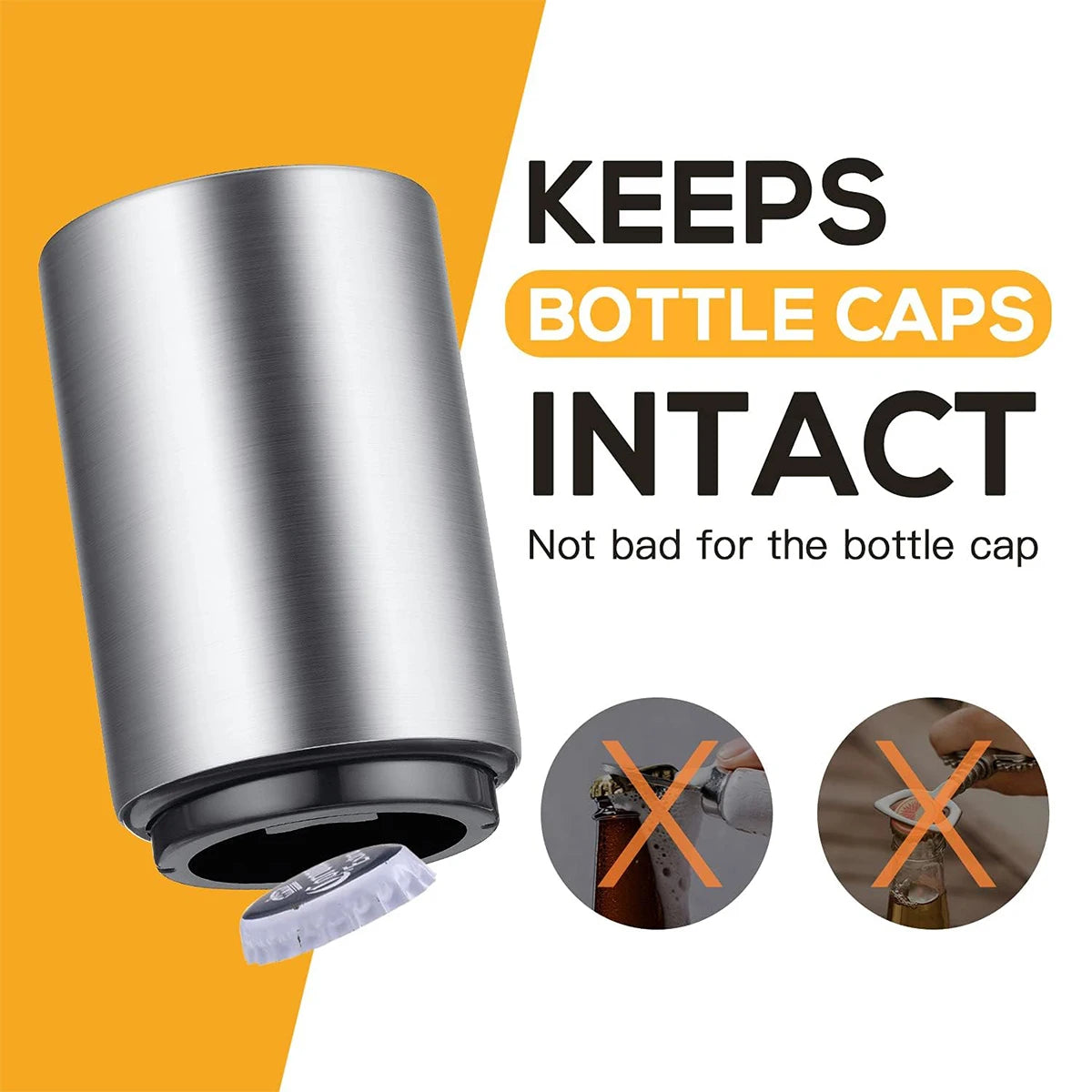 VIONEXIA™ PopTop™ – Automatic Stainless Steel Beer Bottle Opener